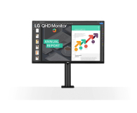 LG 27'' 27QN880-B Ergo IPS WQHD USB-C - 574287 - zdjęcie 2